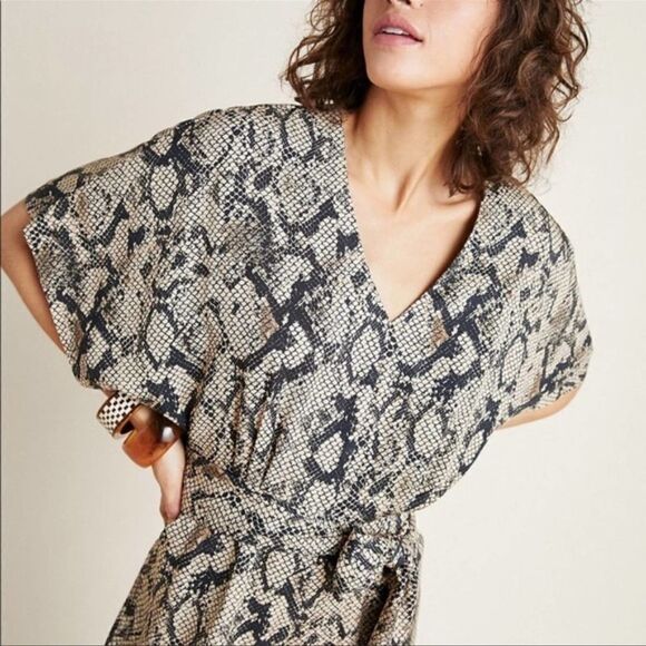 Anthropologie | Seen Worn Kept Snake-Printed Jumpsuit
NEW Size 4 - Picture 3 of 7